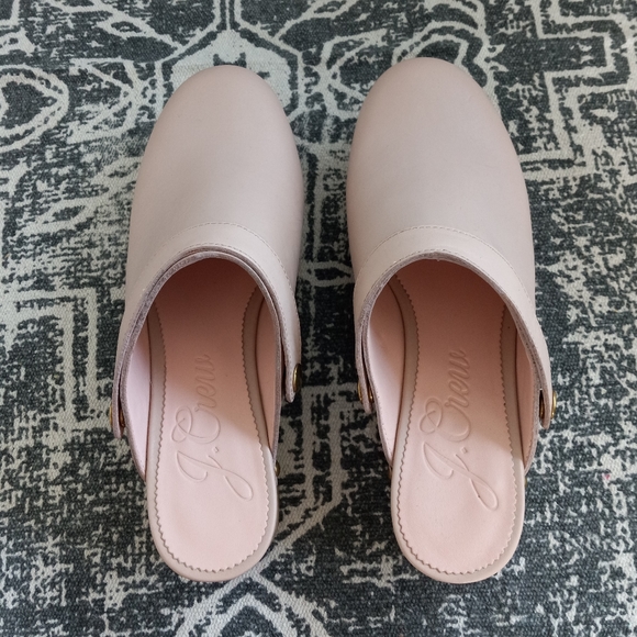 J. Crew Convertable Leather Clogs Luxury Camel/Blush Pink 7US - Picture 2 of 13